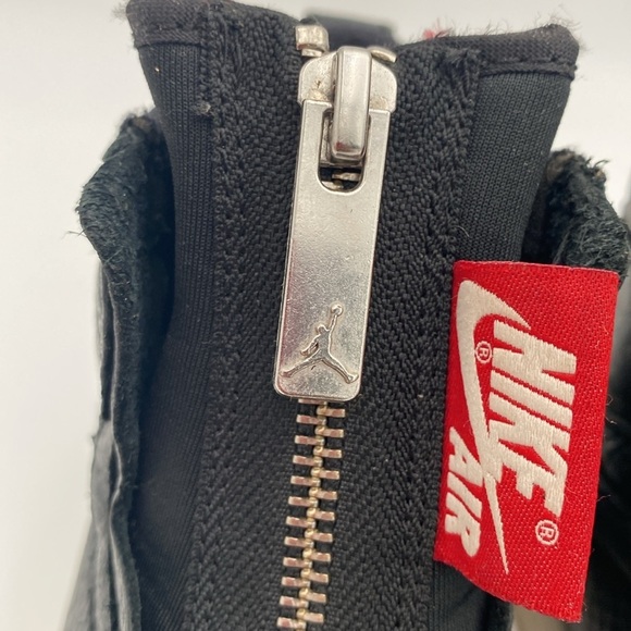 Nike Jordan 1 Retro High Zip Black Gym Red Phantom women 6 leather casual Y2K - Picture 5 of 14